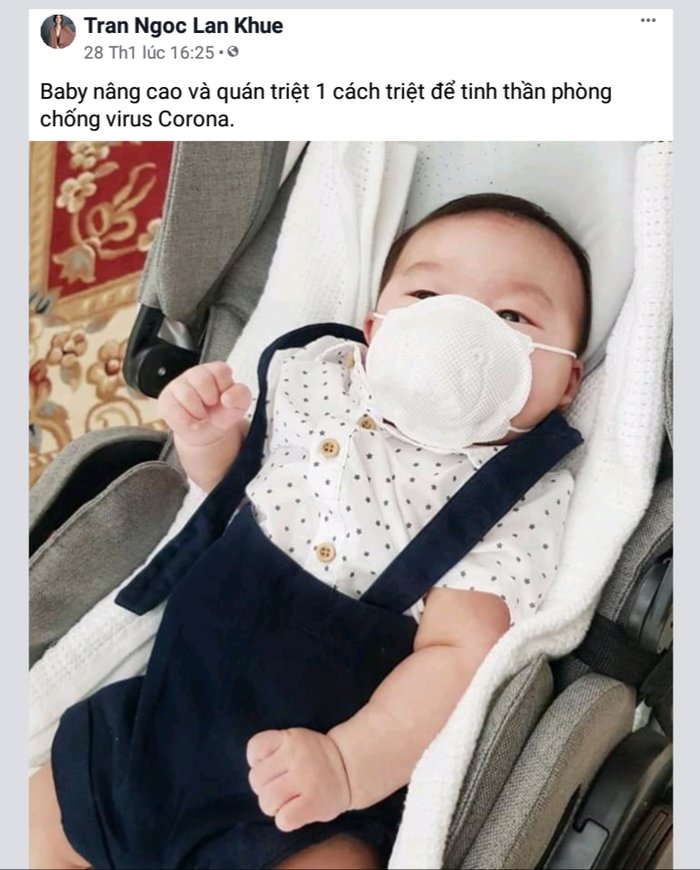 Ng&ocirc;i sao - Vợ chồng Đan Trường lo lắng v&igrave; con sốt cao 3 ng&agrave;y, c&aacute;c sao Việt t&iacute;ch cực ph&ograve;ng dịch vi&ecirc;m phổi Corona (H&igrave;nh 5).