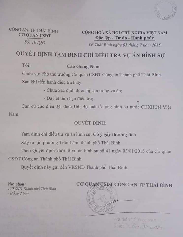 An ninh - Hình sự - Phục hồi điều tra vụ án Cố ý gây thương tích liên quan đến Đường “Nhuệ” sau gần 5 năm tạm đình chỉ