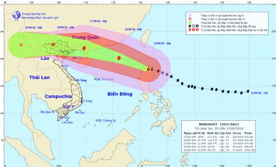 Tin nhanh - Tin bão mới nhất: Siêu bão Mangkhut đổ bộ vào Philippines với sức gió mạnh 200km/ giờ