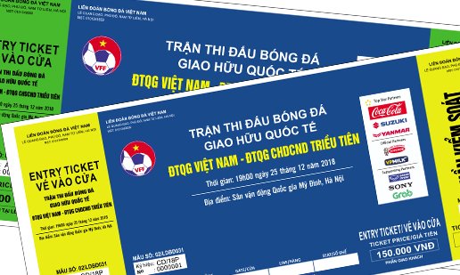 Thể thao - Vé trận đấu ĐT Việt Nam và ĐT Triều Tiên sẽ chỉ bán online đến 12h hôm nay (23/12)