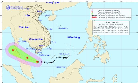 Tin nhanh - Bão số 1 mạnh thêm gió giật cấp 11, khẩn trương ứng phó bão 