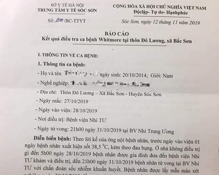 Sức khỏe - 2 con nhỏ trong một gia đình ở Hà Nội tử vong do cùng mắc vi khuẩn gây bệnh Whitmore