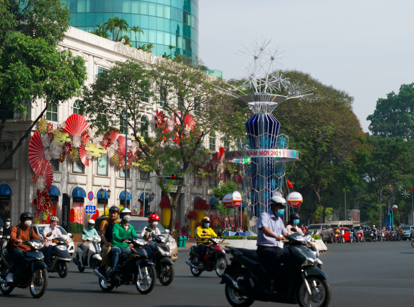 Tin nhanh -  Sắc màu chào Đại hội XIII của Đảng ở thành phố mang tên Bác