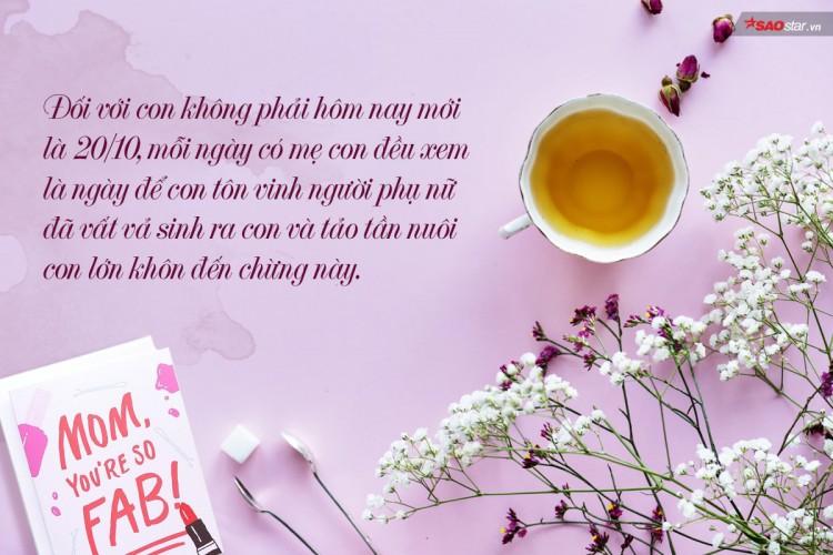 Gia đình - Lời chúc ngày 20/10 “chất muốn ngất” ai nghe cũng “rụng tim”