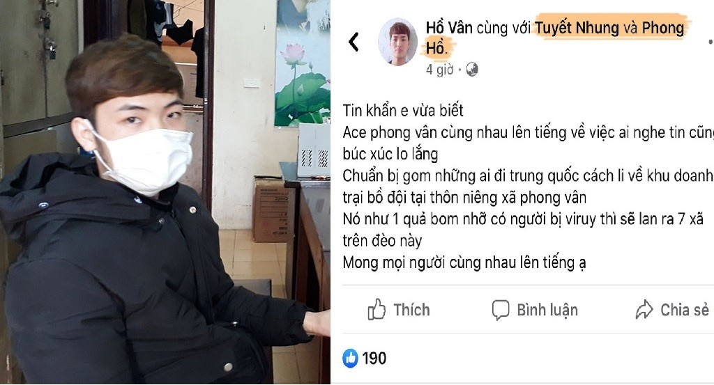 An ninh - Hình sự - Nhằm câu like khi tung tin sai sự thật về dịch cúm corona, nam thanh niên bị phạt 10 triệu đồng