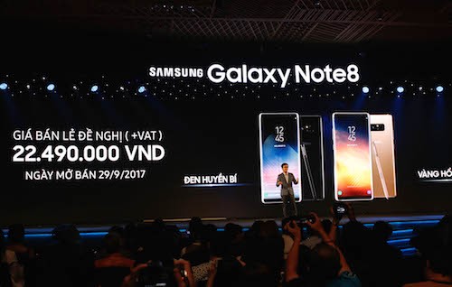 Công nghệ - Samsung chính thức ra mắt Galaxy Note 8 tại Việt Nam, giá 22,5 triệu đồng