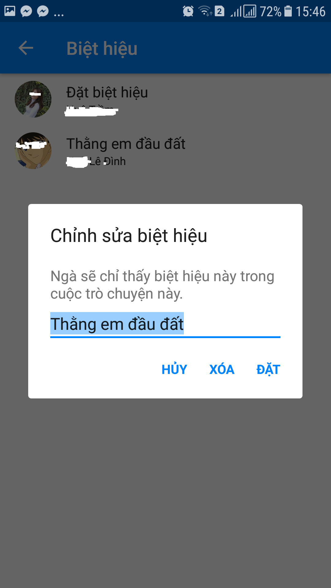 Công nghệ - Cách đặt biệt danh 'độc' cho bạn bè trên Facebook Messenger  (Hình 3).