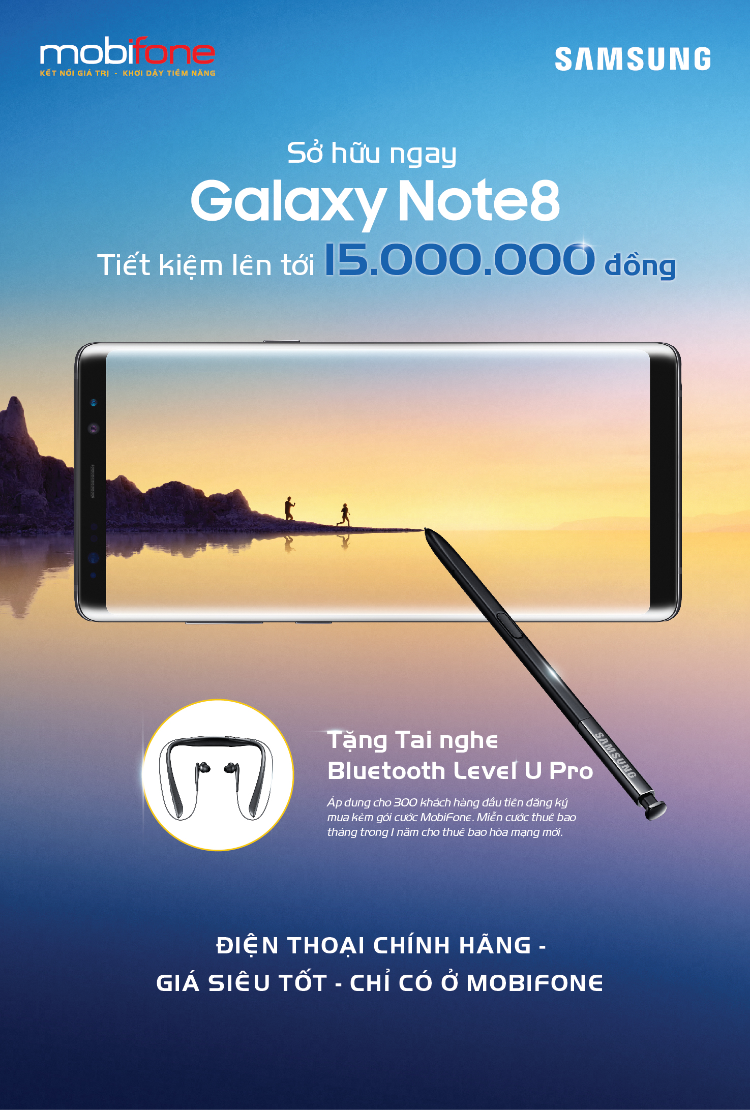 Công nghệ - MobiFone mở bán Galaxy Note 8 chỉ 7,49 triệu đồng kèm gói cước ưu đãi