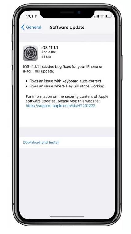 Công nghệ - Apple tung iOS 11.1.1 cho iPhone và iPad để sửa lỗi nguyên âm