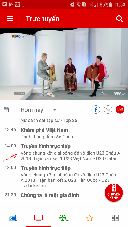 Thủ thuật - Tiện ích - Hướng dẫn xem trực tiếp bán kết U23 Việt Nam-Qatar đơn giản nhất trên smartphone (Hình 2).