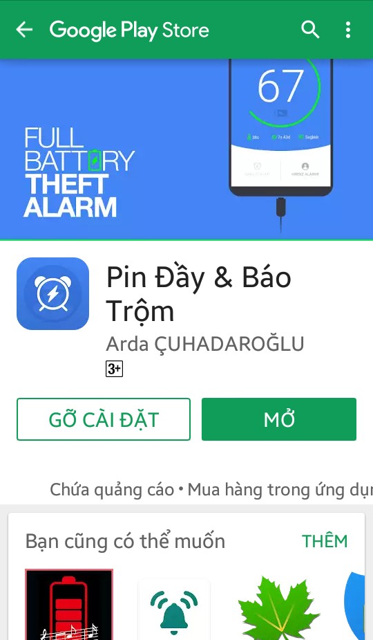 Thủ thuật - Tiện ích - Mẹo hay chống trộm khi sạc và báo khi pin đầy trên smartphone