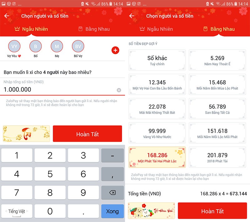 Thủ thuật - Tiện ích - Hướng dẫn cách lì xì online đầu năm mới cho bạn bè 'cực chất' (Hình 4).