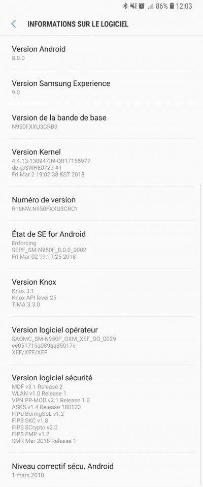 Samsung Galaxy Note 8 bắt đầu được cập nhật lên Android 8.0 Oreo (Hình 2).