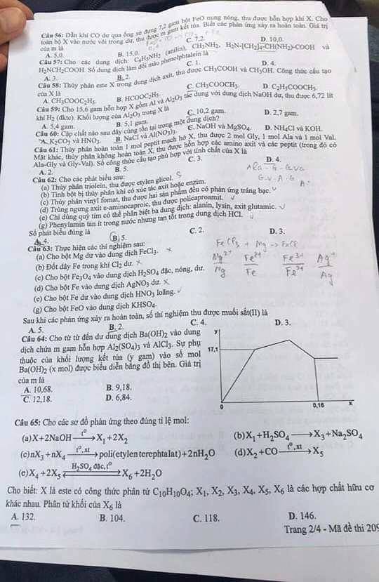 Nhận định về đề thi môn Hóa học kỳ thi THPT Quốc gia 2018 (Hình 2).