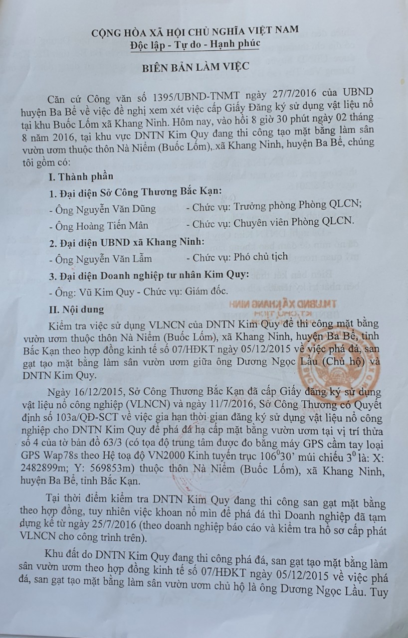 Môi trường - Bắc Kạn: Sở Công Thương cấp phép nổ mìn trên đất đã đổi chủ (Hình 2).