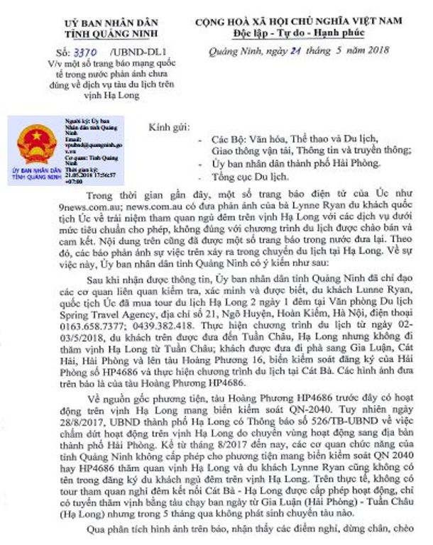 Quảng Ninh đề nghị bộ VH,TT&DL xử lý văn phòng du lịch bán tour rởm