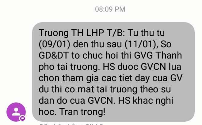 Giáo dục - Học sinh khá giỏi được đi học, yếu kém phải ở nhà phục vụ thi giáo viên giỏi thành phố?