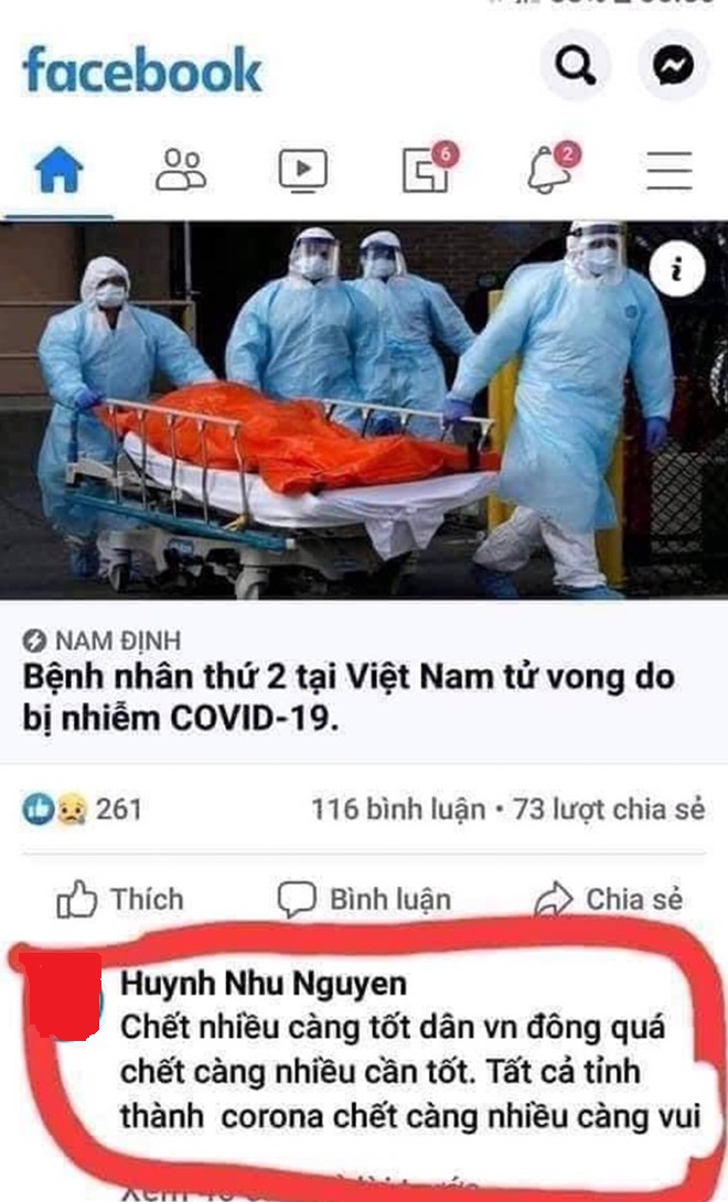 Tin nhanh - Vợ cũ lấy hình vợ mới lập Facebook bình luận phản cảm liên quan đến COVID-19