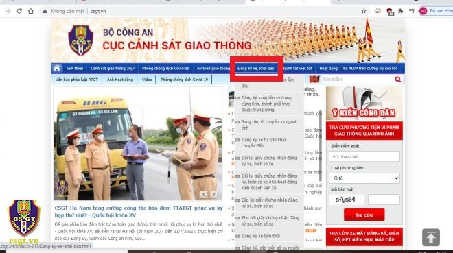 Chính sách - Từ hôm nay, người dân có thể làm thủ tục đăng ký, khai báo phương tiện online