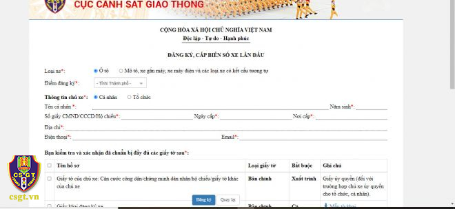 Chính sách - Từ hôm nay, người dân có thể làm thủ tục đăng ký, khai báo phương tiện online (Hình 5).