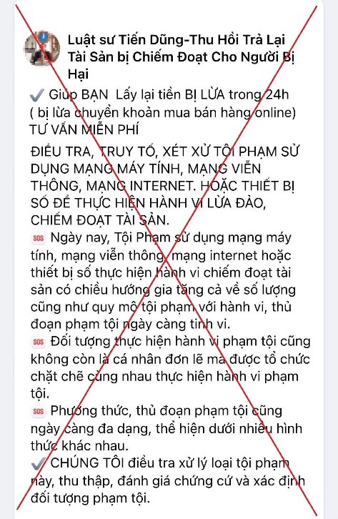 An ninh - Hình sự - Cảnh báo chiêu lừa 'giả danh luật sư đòi hộ tiền bị lừa đảo'