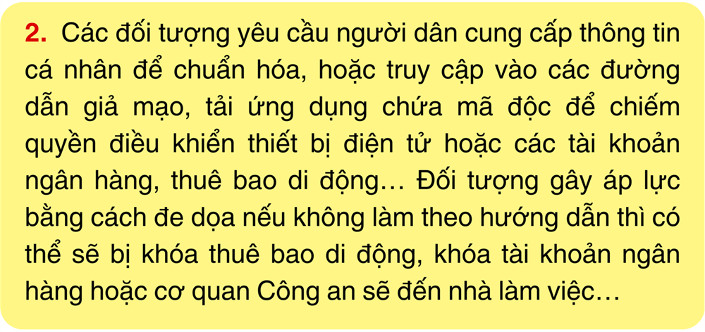 An ninh - Hình sự - Cách nhận biết và phòng tránh lừa đảo chuẩn hóa thông tin cá nhân (Hình 2).