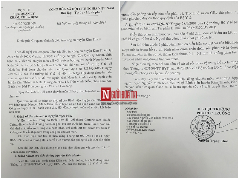Hồ sơ điều tra - Bộ Y tế đã lên tiếng vụ công an 5 lần gửi công văn sau khi báo nêu