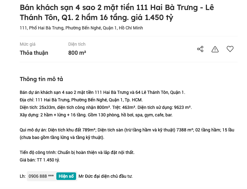 Hồ sơ doanh nghiệp - Khách sạn Senla Boutique bỏ hoang nhiều năm, làm xấu “bộ mặt” Tp.HCM (Hình 8).