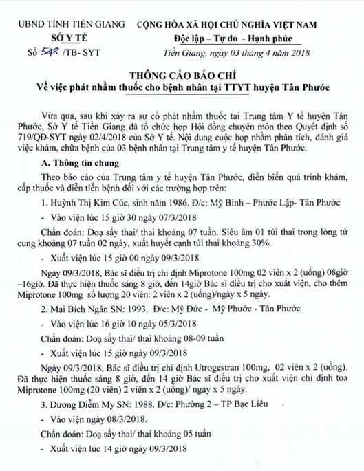 Đình chỉ công tác dược sĩ phát thuốc dưỡng thai thành phá thai