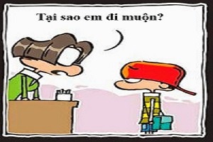 Sáng cười: Đi học muộn vì tai nạn