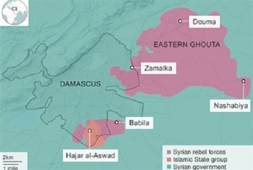 Quân đội Syria tung đòn sấm sét đánh tan tác phiến quân quanh Thủ đô Damascus (Hình 2).