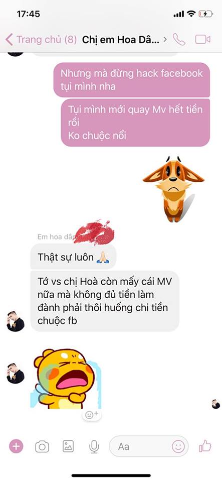 Bị hacker đòi tiền chuộc Facebook, Hòa Minzy và Erik 'lầy lội' khiến fan cười ngất (Hình 3).