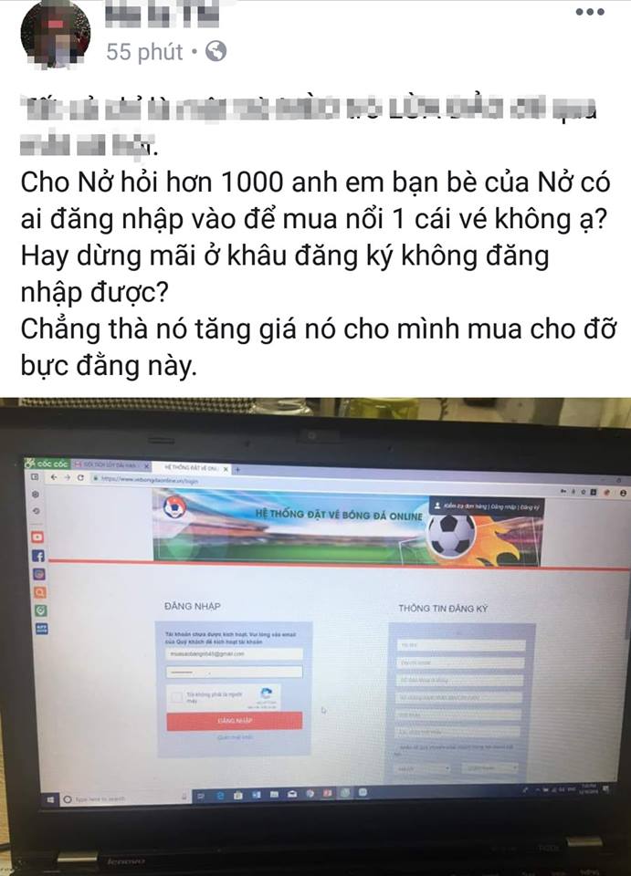 Cộng đồng mạng - Dậy sóng mạng: Truy lùng lý do hệ thống bán vé chung kết VFF không thể truy cập