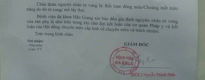 Sức khỏe - Sản phụ Hậu Giang tử vong sau khi mổ “bắt” con: Đã xác định được nguyên nhân