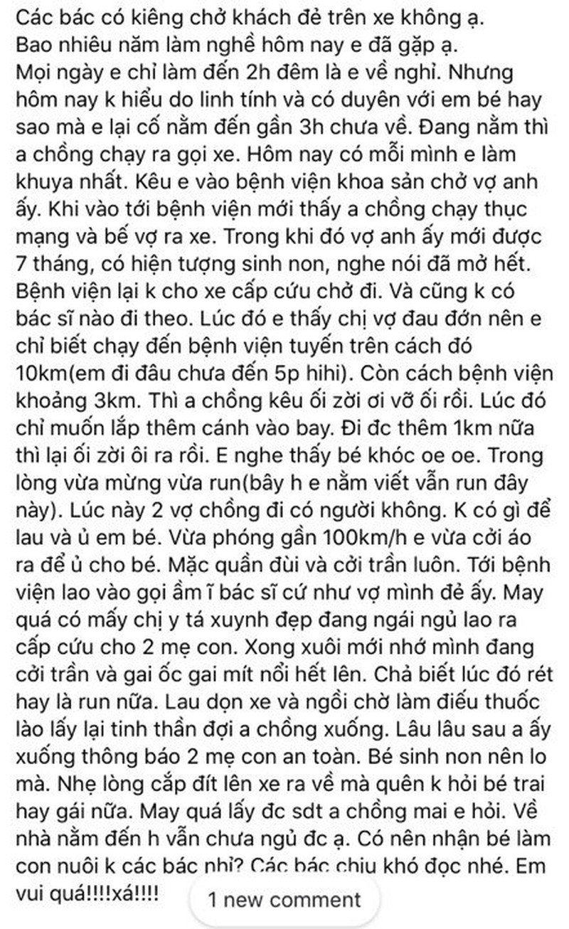 Cộng đồng mạng - “Nổi sóng” mạng: Triệu lời khen đến tài xế, người nhiệt tình giúp khách sinh trên xe, người tìm kẻ gây tai nạn để gửi lại tiền bồi thường