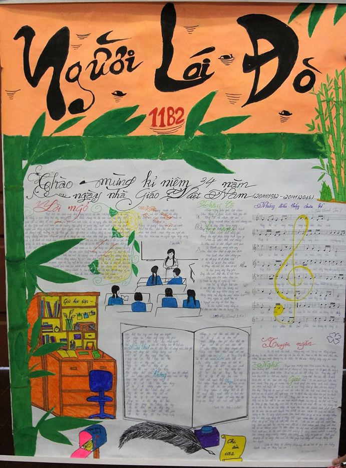 Dân sinh - Không thể bỏ lỡ mẫu báo tường đẹp xuất sắc tri ân thầy cô giáo ngày Nhà giáo Việt Nam 20/11 (Hình 6).