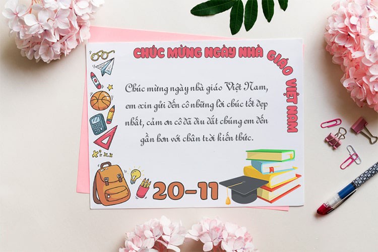 Dân sinh - Top 8 tấm thiệp mừng ngày Nhà giáo Việt Nam 20/11 đơn giản nhưng cực chân thành, ý nghĩa (Hình 9).