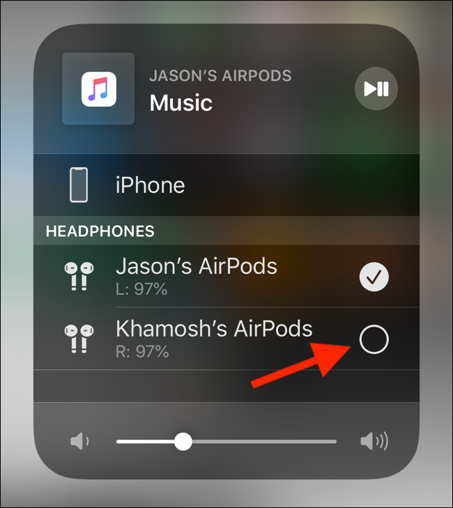 Thủ thuật - Tiện ích - Cách chia sẻ nhạc giữa các thiết bị mà không cần kết nối hai bộ AirPods vào iPhone hoặc iPad (Hình 5).