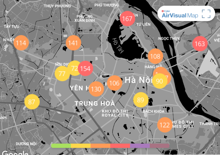 Dân sinh - Chất lượng không khí ngày 4/1: Sáng cuối tuần, Hà Nội lại “đỏ rực”, TP.HCM trong lành