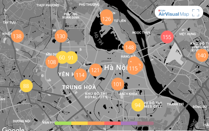 Dân sinh - Chất lượng không khí ngày 18/1: Dù có mưa nhưng không khí ở Hà Nội xấu đi 