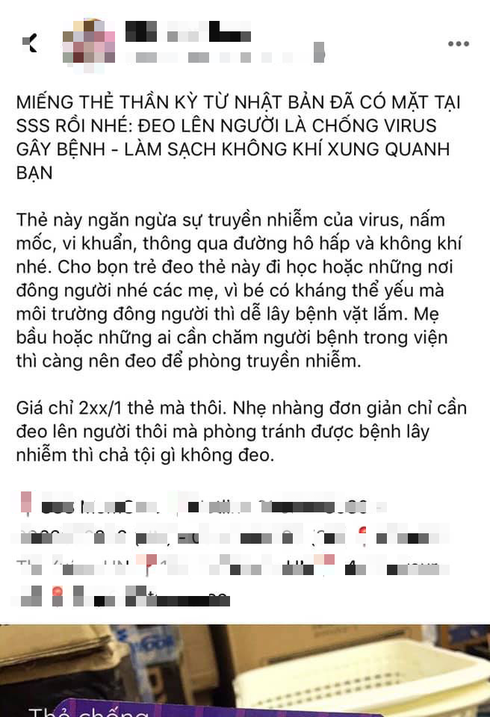 Sức khỏe - “Thẻ đeo diệt virus”, 'đánh bay' virus corona đang gây sốt trên mạng xã hội: Chuyên gia nói gì? (Hình 2).