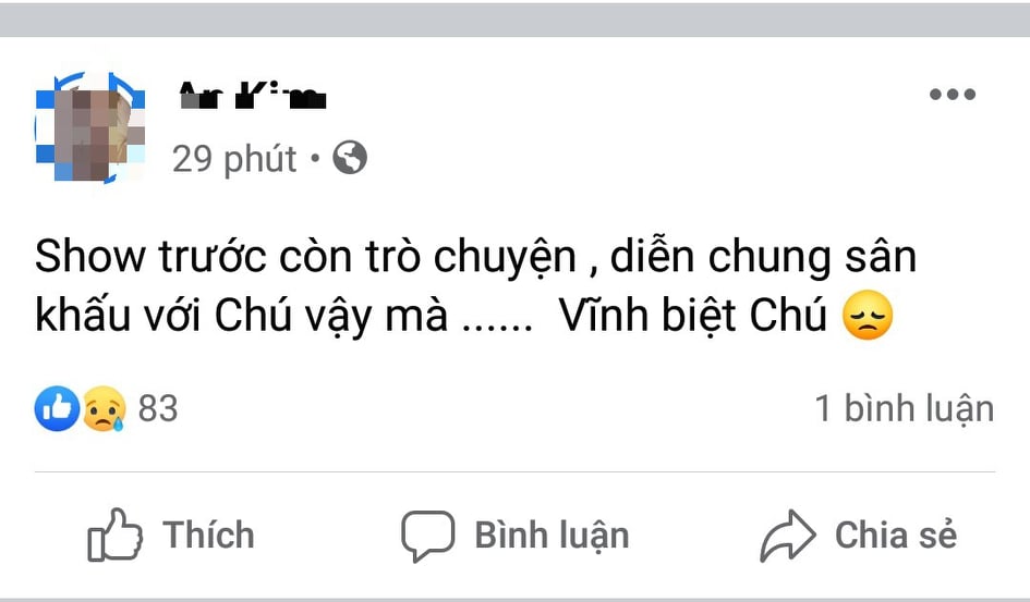 Cộng đồng mạng - Người hâm mộ sốc trước tin nghệ sĩ Chí Tài qua đời (Hình 5).