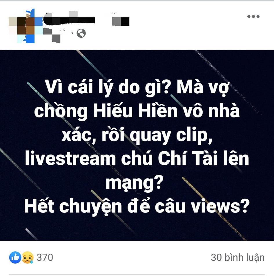 Cộng đồng mạng - Dân mạng phẫn nộ hành động livestream cố nghệ sĩ Chí Tài ở nhà xác (Hình 2).