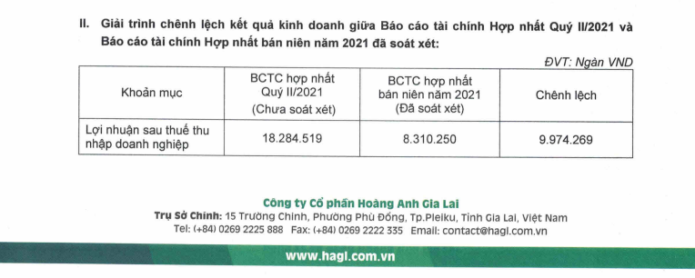 Hồ sơ doanh nghiệp - Công ty của bầu Đức bị nghi ngờ khả năng hoạt động liên tục 