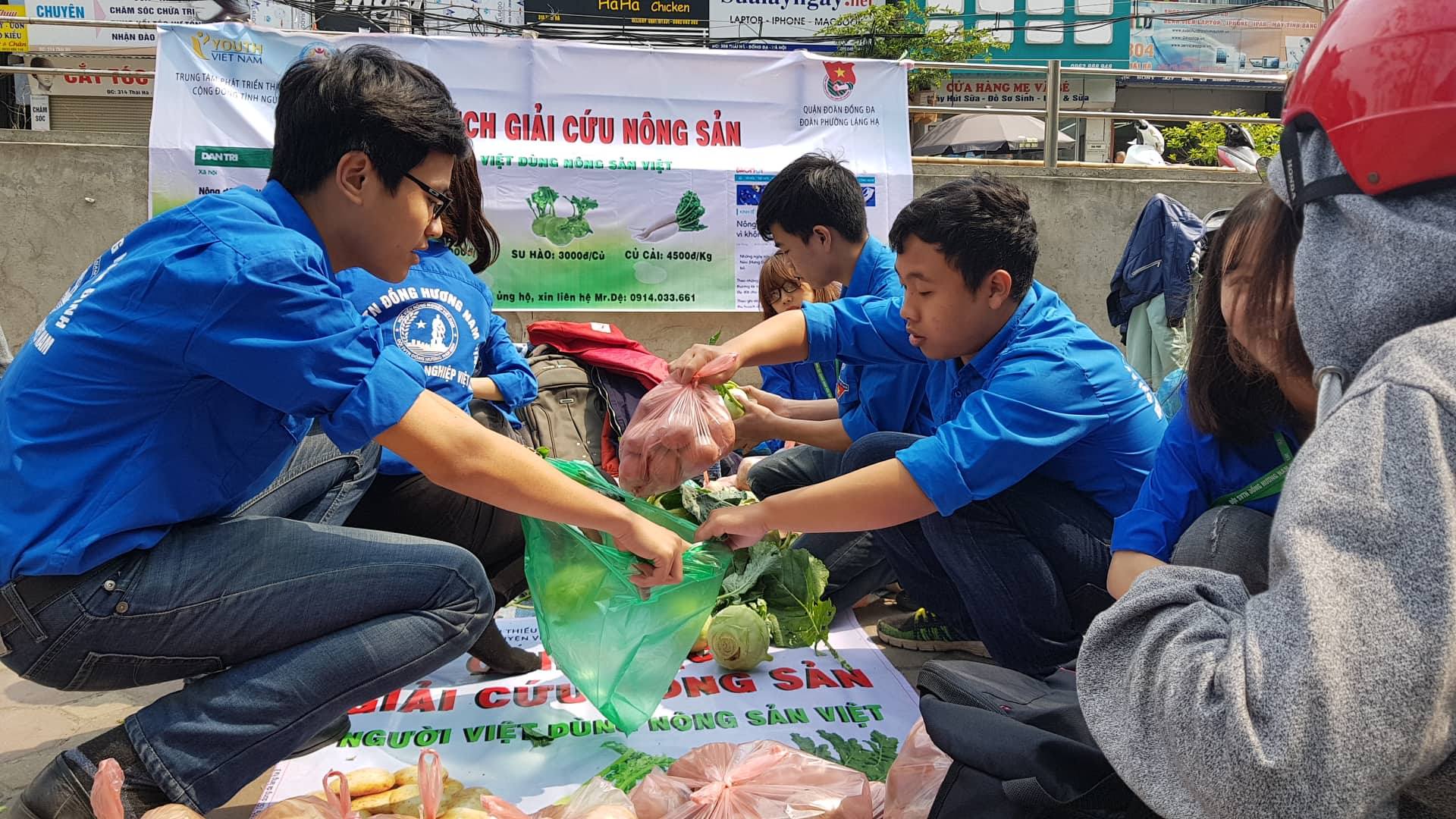 Hà Nội: Sinh viên chung tay 'giải cứu' hàng tấn nông sản