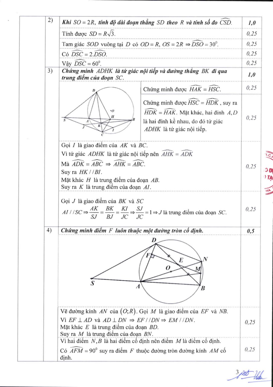 Sở GD&ĐT Hà Nội công bố đáp án chính thức môn Toán lớp 10 (Hình 3).