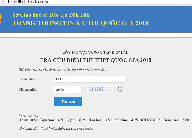 Giáo dục - Phúc khảo môn Toán, một thí sinh tại Đắk Lắk tăng từ 0,6 lên 7,2 điểm