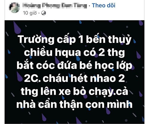 Giáo dục - Nhiều phụ huynh lo lắng trước thông tin 2 kẻ lạ mặt bắt cóc trẻ em