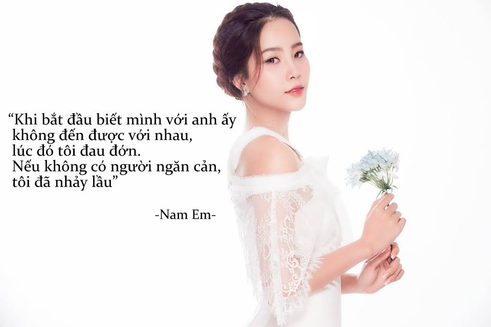 Như chợt tỉnh giấc mộng, Nam Em nhận thấy tình cảm Trường Giang dành cho mình không nhiều bằng cô dành cho anh và quyết định dừng lại, sau đó cả hai không liên lạc với nhau nữa. Nhưng, chuyện tình thoáng qua ấy đủ khiến Nam Em bị tổn thương và đau khổ. Để đến bây giờ cô vẫn đang cố để mọi chuyện nguôi ngoai.