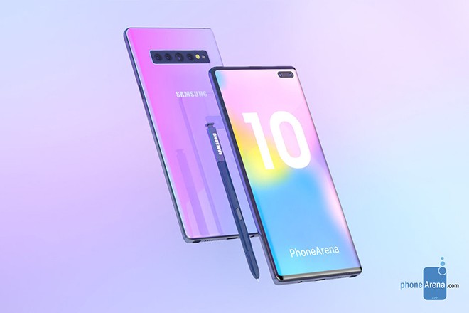 Kinh doanh - Galaxy Note 10 siêu đẹp xuất hiện, thách thức iPhone 11